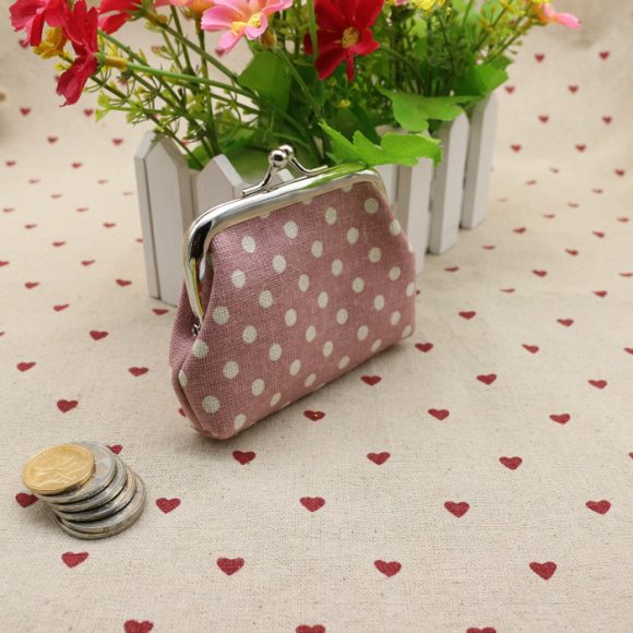 Linen dots zero purse cloth coin bag children wallet creative Taobao small gift wholesale - Image 9