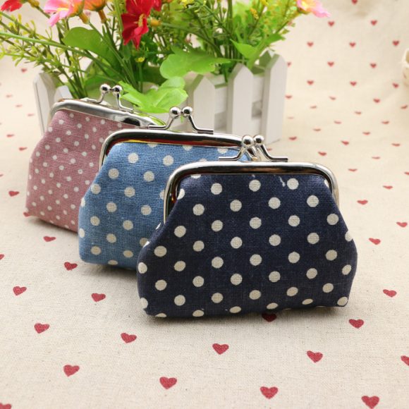 Linen dots zero purse cloth coin bag children wallet creative Taobao small gift wholesale - Image 4