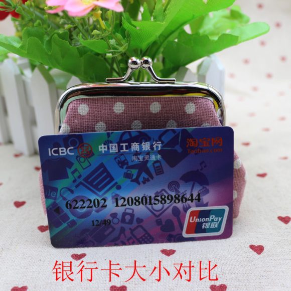 Linen dots zero purse cloth coin bag children wallet creative Taobao small gift wholesale - Image 5