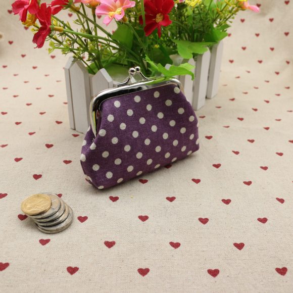 Linen dots zero purse cloth coin bag children wallet creative Taobao small gift wholesale - Image 3