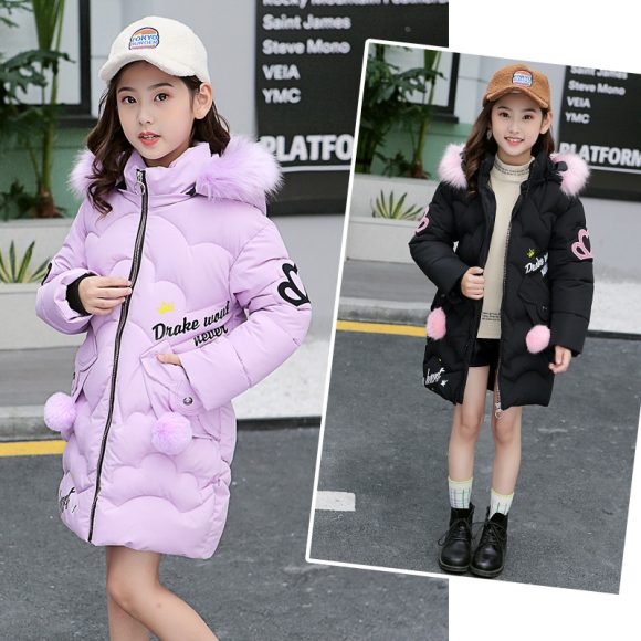 Girls' cotton-padded jackets - Image 5