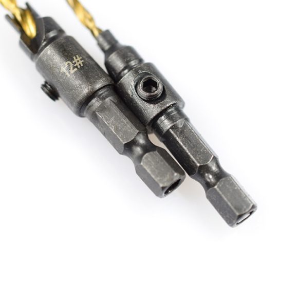 Woodworking countersink drill titanium set 5 pieces - Image 4