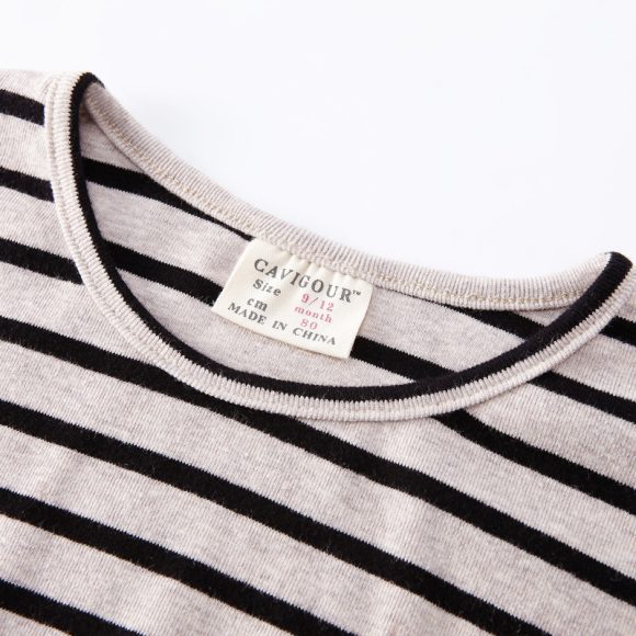 Fashion Striped Print Kids Baby Girls Clothes Cotton Long Sleeve T Shirts For Children Girls Autumn Spring Baby Clothing - Image 4