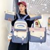 Four-piece Ins Schoolbag For Junior And Senior High Schools - Image 8