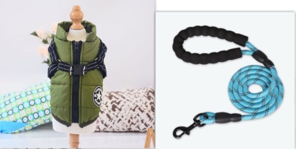 Waterproof Dog Clothes Winter Dog Coat With Harness Warm Pet Clothing Big Dog Jacket Chihuahua Labrador Coat Costume - Image 4