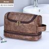 Leather Cosmetics Storage Bag Travel Toiletry Bag Portable Men's Business Simplicity Portable With Hook - Image 6