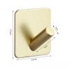 Nail-free Stainless Steel Single Hook Alumimum Hook Towel Self-adhesive Hook Single Hook - Image 8