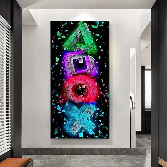 Gamer Room Canvas Painting Arena Game Poster - Image 2