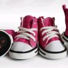 Pet denim canvas shoes dog shoes, sports and leisure waterproof non-slip dog shoes breathable and comfortable