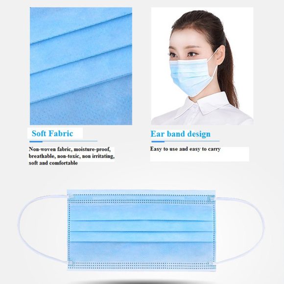 Professional Medical Mask Disposable 3-Ply Face Mask Antiviral Medical-Surgical Mask - Image 10
