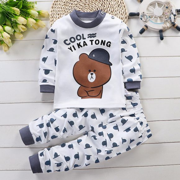 Children''s underwear suit pure cotton based infant pajamas - Image 4