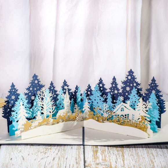 Paper sculpture Christmas card - Image 2