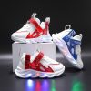 Children's Alphabet Webbing Mesh Breathable Kids Luminous Shoes Casual Sports Shoes