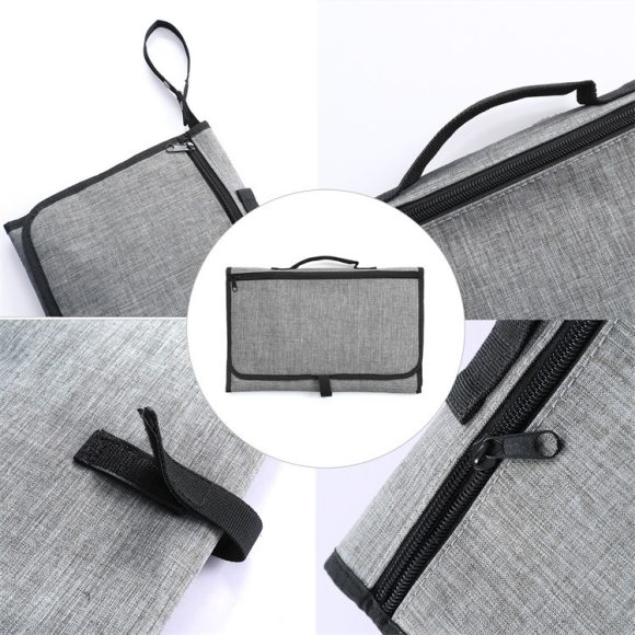Baby Portable Foldable Washable Compact Travel Nappy Diaper Changing Mat Waterproof Baby Floor Mat Change Play Mat & Storage Bag - Image 9