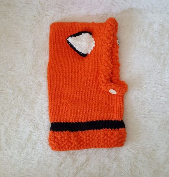 Children's wool knit hat hand-knitted warm earmuffs cape caps for men and women - Image 3