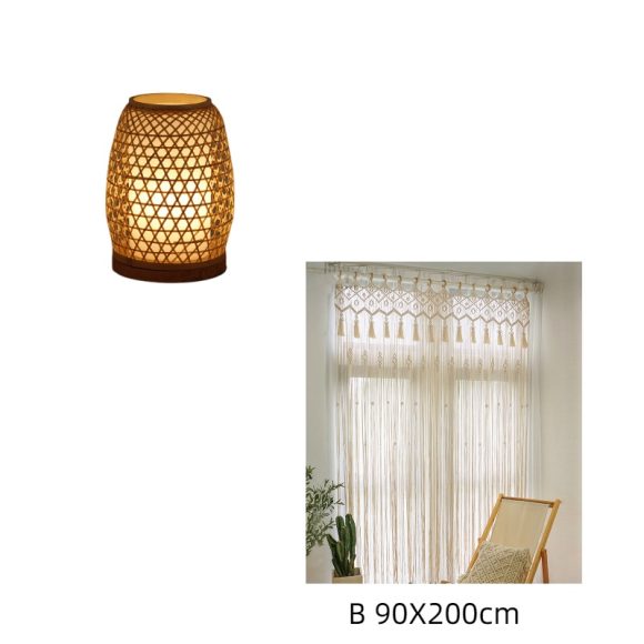 Table Lamp Bedroom Bedside Night Light Simple Handmade Bamboo Lamp - Image 9