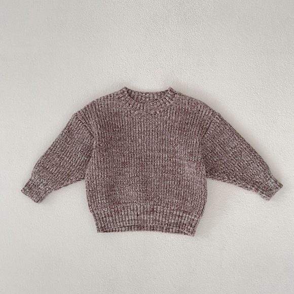 Infant Baby Girl Mixed Color Thick Needle Pullover Pants Pullover Fur Ball Knitted Hat 3-piece Set - Image 7