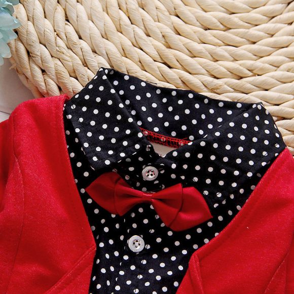 Children's Children's Suit Bow tie Sweater Small Trousers - Image 5