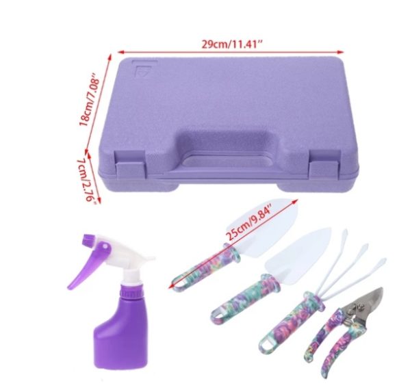 Camouflage Garden Tool Set Grafting Pruning Shovel Rake Stainless Steel Scissor Pruning Shears Spray Bottle Garden Tools Kit - Image 10