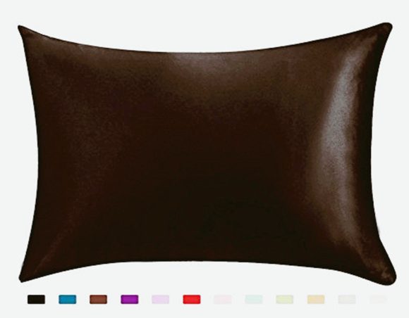 Pillowcase Satin Solid Color Simulation Silk Single Pillowcase Ice Silk Pillowcase - Image 9
