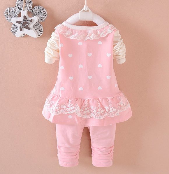 BibiCola Baby Girls Clothing Sets Toddle Tracksuits Kids Tops   Pants 2pcs Tracksuits Kids Girls Clothes Baby Girl Clothes Set - Image 3