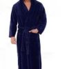 Warm Men's Plus Size Thick Hooded Long Sleeve Nightgown - Image 5