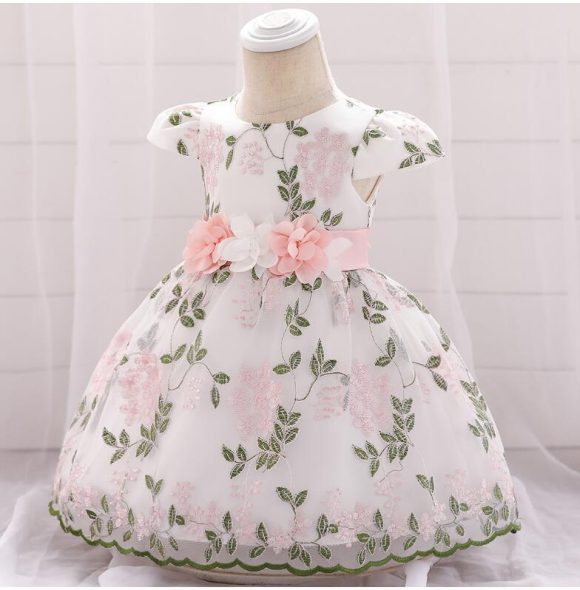 summer children's clothing new baby birthday party wedding dress skirt girls fluffy dress - Image 9