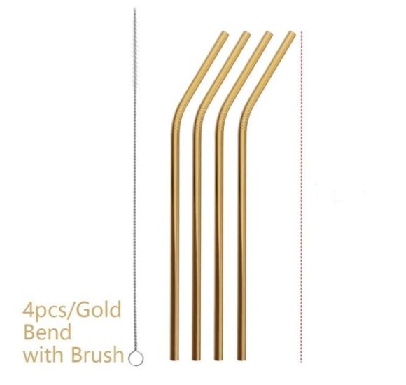 Colourful Reusable Stainless Steel Straws - Image 7
