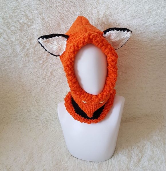 Children's wool knit hat hand-knitted warm earmuffs cape caps for men and women - Image 10