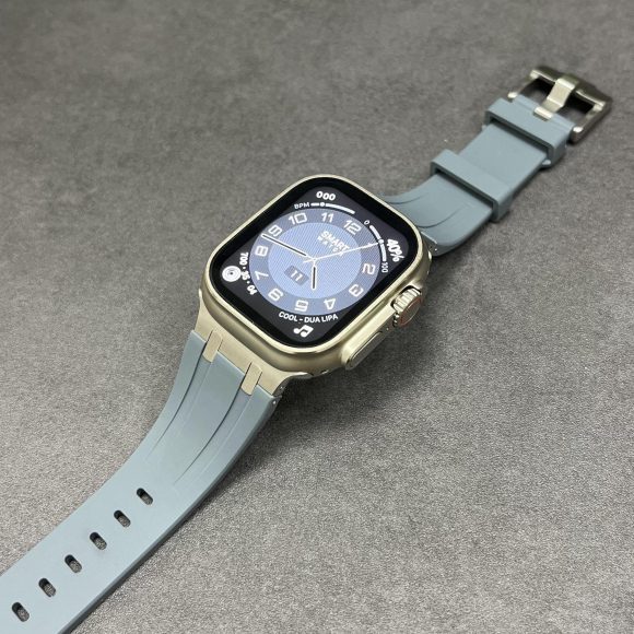 For Apple Watch Ultra Watch Strap Liquid Silicone - Image 3
