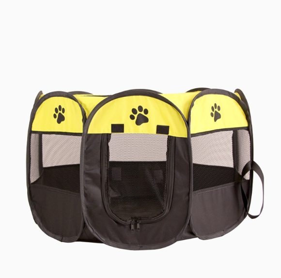 Fast folding octagonal pet fence, 600D Oxford cloth, waterproof and catching cat, dog cage, pet cage - Image 10