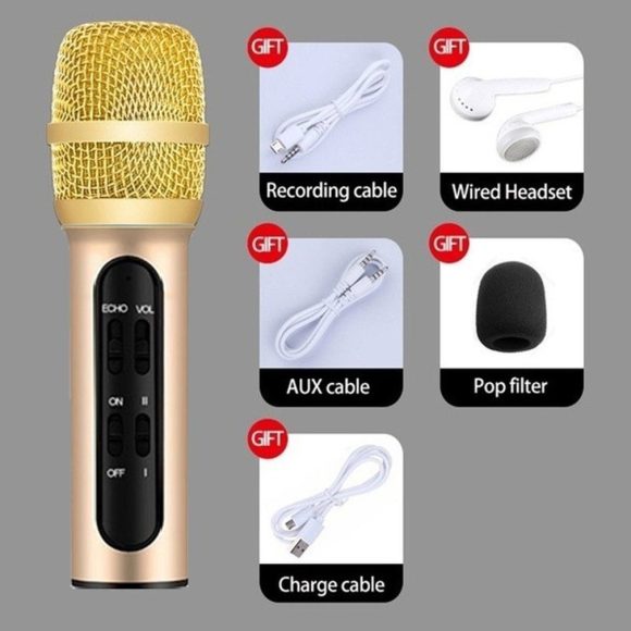 Phone K song condenser sound card microphone - Image 7