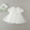 Cute Baby White Fluffy Dress Two-piece Set - Image 3