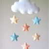 Nordic star cloud DIY hanging wall decorations baby bedroom photography accessories christmas best decor gift baby Mobile hanger ornament