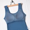 Solid Color Outerwear Thread U Collar Wide Shoulder Strap Vest Top - Image 6