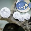 4pcs Plum Flower Plunger Cutter Sugarcraft Fondant Cake Decorating DIY Tool - Image 4