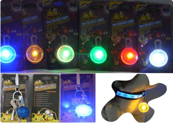 Dog LED glowing pendant necklace Safety puppy Cat Night Light Flashing Collar - Image 7