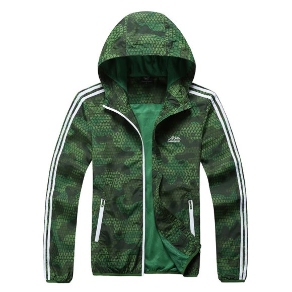 Outdoors Outdoor Sports Skin Wind Coat Summer Men's Thin Long Sleeved Jacket Sunscreen Waterproof And Breathable Clothes - Image 3