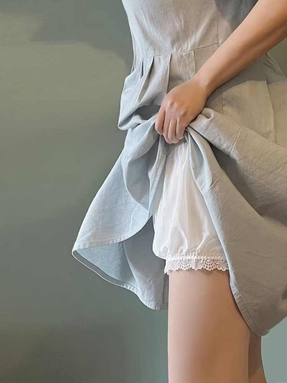 Anti-exposure Lace Non-curling Bottoming Safety Shorts - Image 5