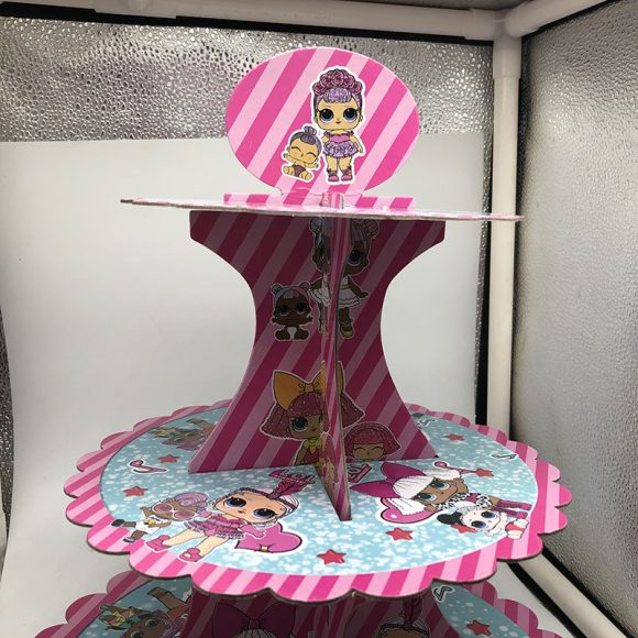 Cartoon doll birthday theme cake stand - Image 6