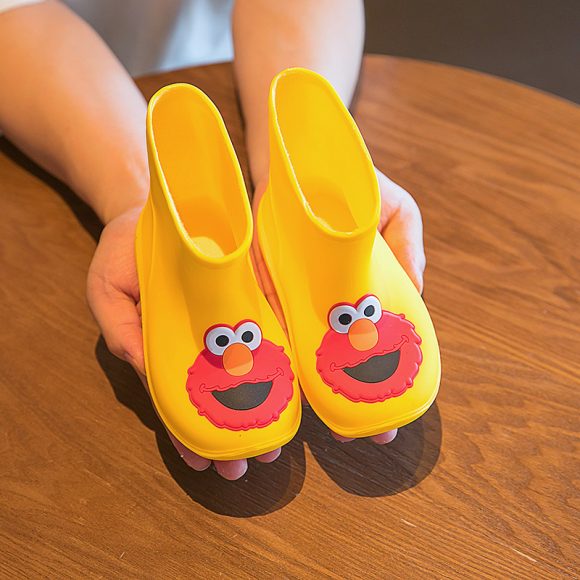 Non-slip Stylish Rubber Shoes Men's And Women's Children & Baby Baby Velvet Rain Boots - Image 2
