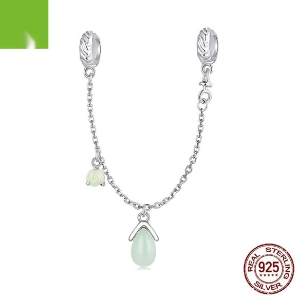 Green Flowers And Insects Series Bracelet String Beads Accessories - Image 3