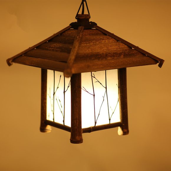Retro Chinese Style Chandelier Tea Room Southeast Asia Chandelier Bamboo Lamp - Image 4