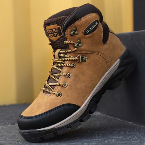 Large Size Winter Men's Shoes High-top Cotton Boots Plus Velvet To Keep Warm - Image 5