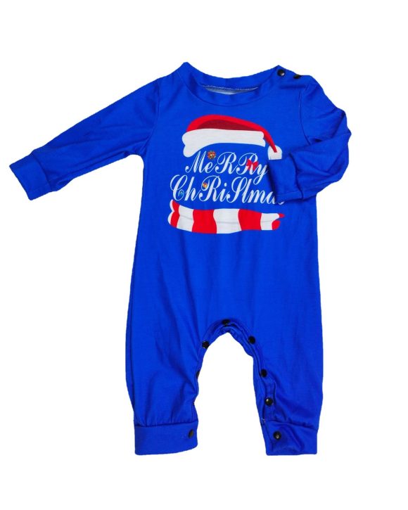 Matching Family Pajamas Sets Christmas PJ's Letter Print Top And Plaid Pants Jammies Sleepwear - Image 3