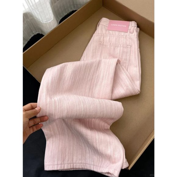 Striped Wide Leg Jeans Women's High Waist - Image 2
