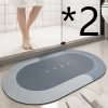Cushion Bathroom Sliding Door Floor Foot Mat - Image 9