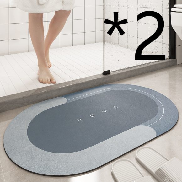Cushion Bathroom Sliding Door Floor Foot Mat - Image 9