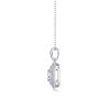 Small Square Bag Luxury Fashion Diamond Pendant Necklace Set With Mosan Diamond Silver Ornaments - Image 2