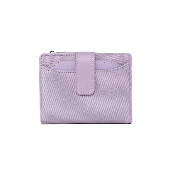 Women's Short Solid Color Leather Wallet - Image 9